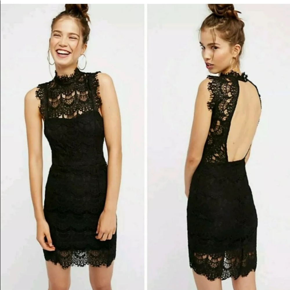 Free People Crochet Eyelash Lace Slip Dress - Picture 8 of 13